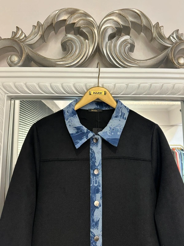 İNVEE Kaşe Pardesü - Siyah