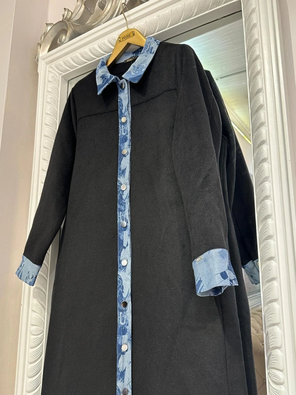 İNVEE Kaşe Pardesü - Siyah