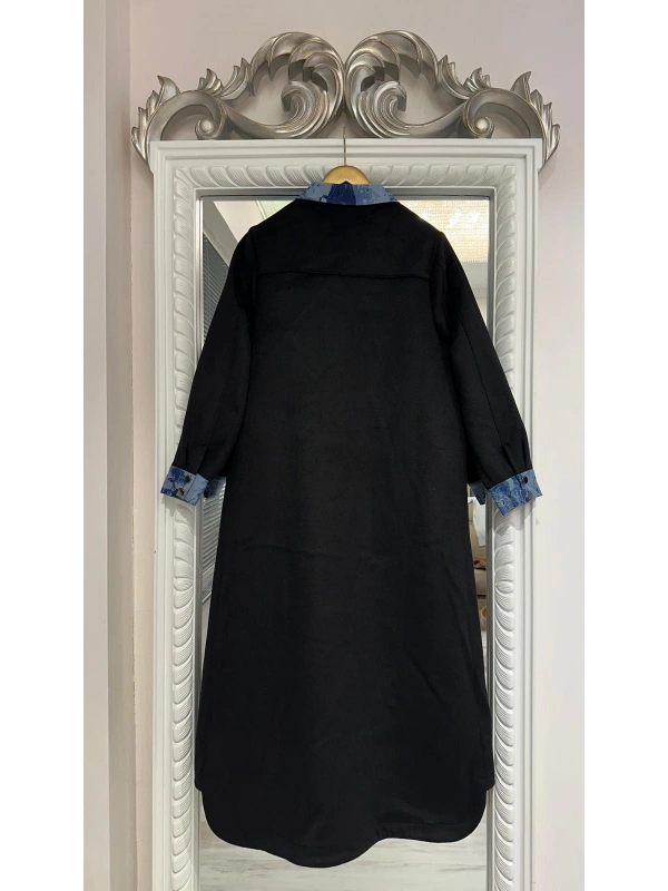 İNVEE Kaşe Pardesü - Siyah