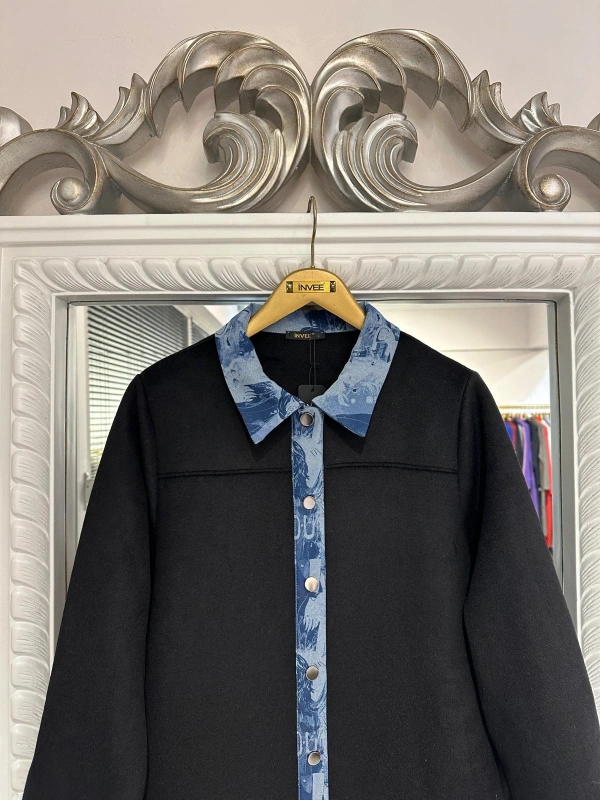 İNVEE Kaşe Pardesü - Siyah