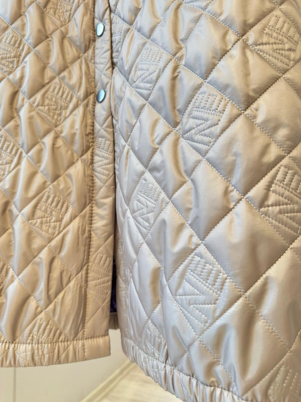 İNVEE NE Logolu Kapitone Mont - Bej