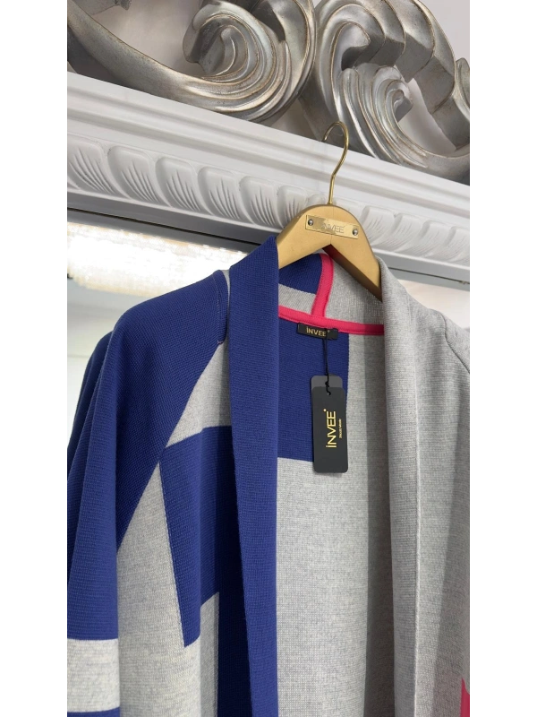 İNVEE Yün Karışımlı Çelik Örme Hırka