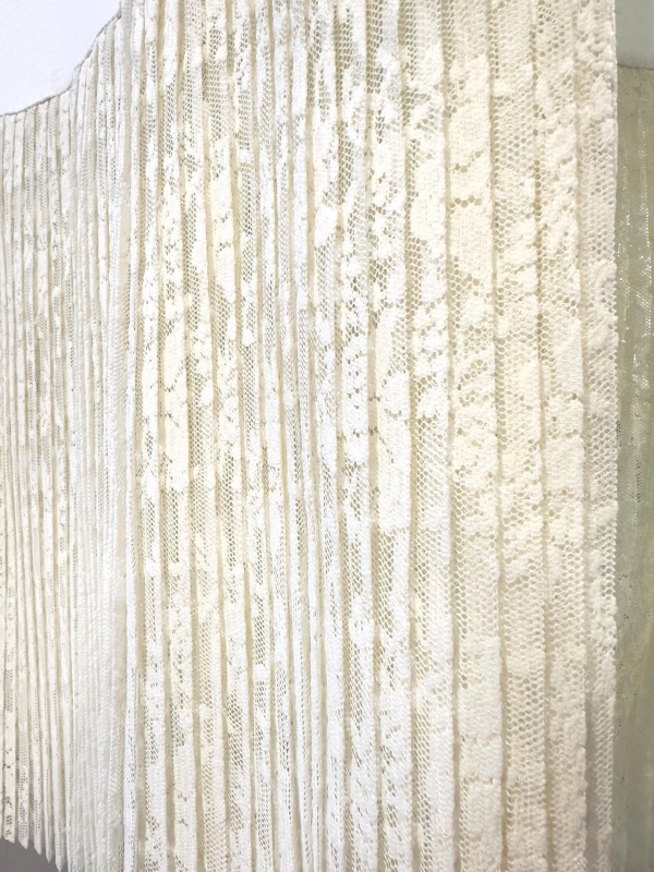 İNVEE Dantel Pliseli İç Tunik - Ekru