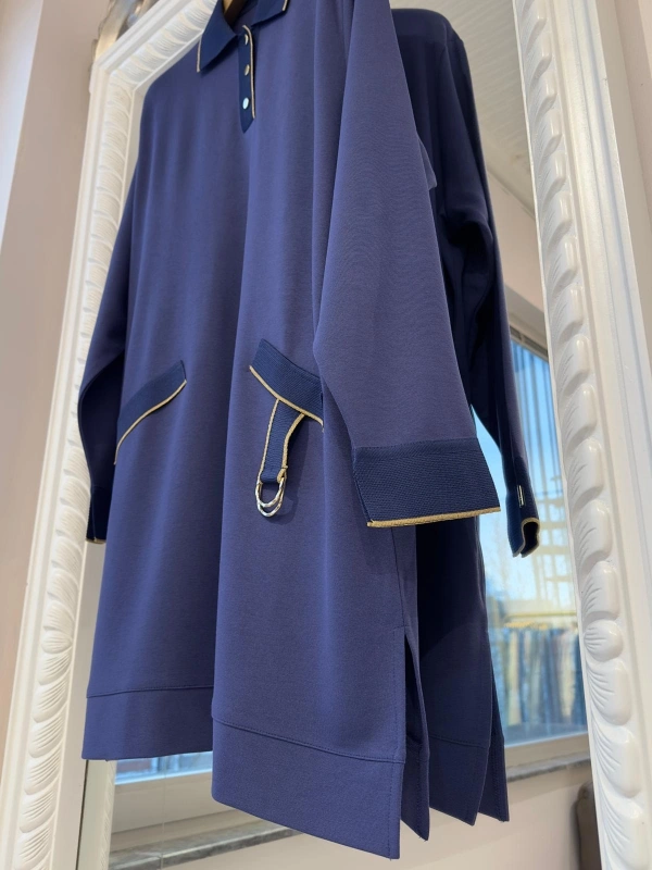 İNVEE İki İplik Tunik - İndigo