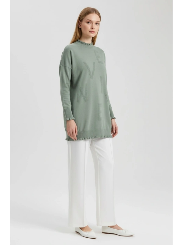 İnvee Viskon Triko Tunik - Küfrengi