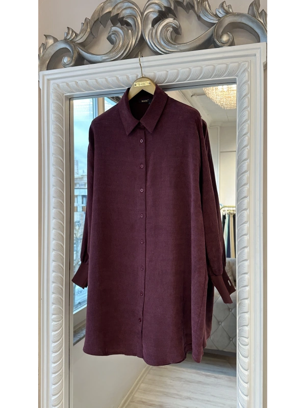 INVEЕ Lyocell Gömlek - Bordo