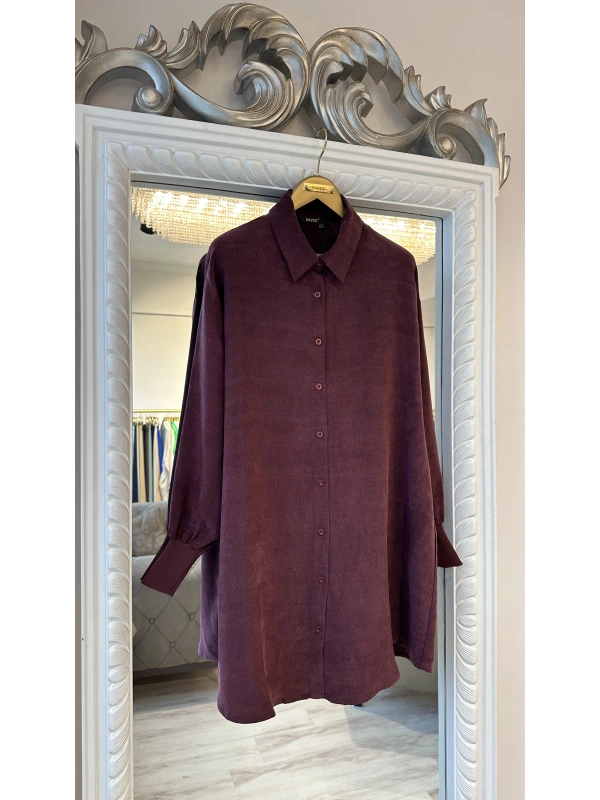 INVEЕ Lyocell Gömlek - Bordo