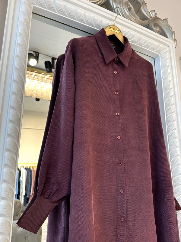 INVEЕ Lyocell Gömlek - Bordo