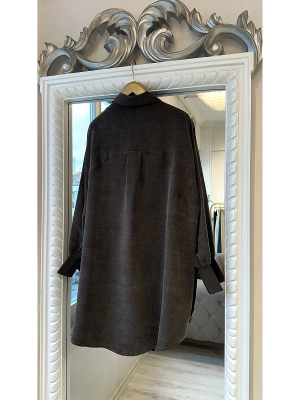 INVEЕ Lyocell Gömlek - Kahverengi