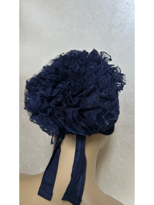 İnvee Dantelli Penye Bone - Lacivert