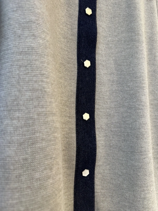 İNVEE Kadın Denim Detaylı Gömlek Ceket - Bej