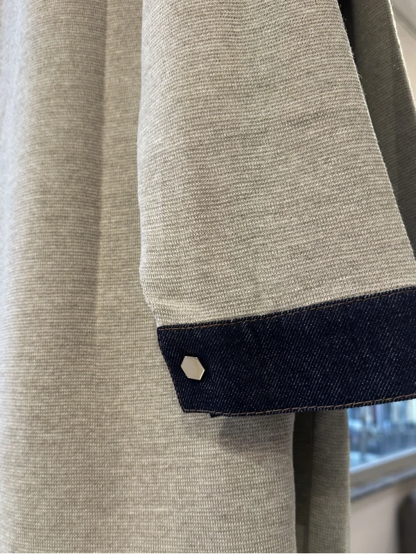 İNVEE Kadın Denim Detaylı Gömlek Ceket - Bej