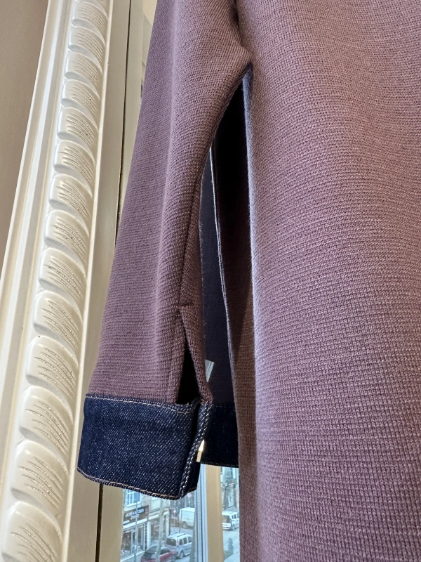 İNVEE Kadın Denim Detaylı Gömlek Ceket - Gül