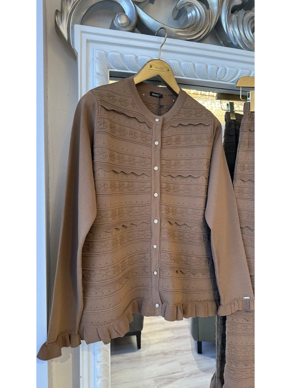 İNVEE Papatya Triko Takım - Toprak