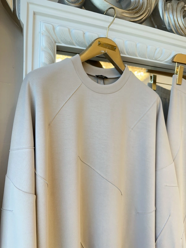 İNVEE Kadın Oversize Takım - Bej