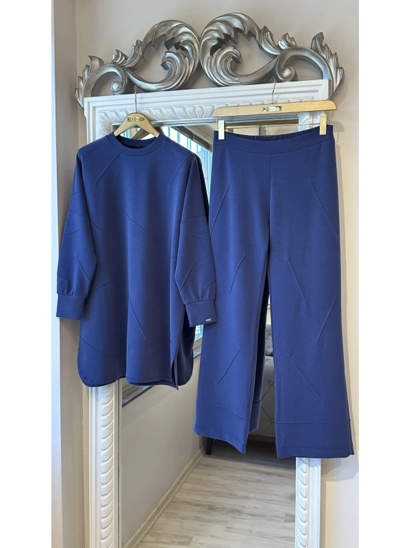 İNVEE Kadın Oversize Takım - İndigo