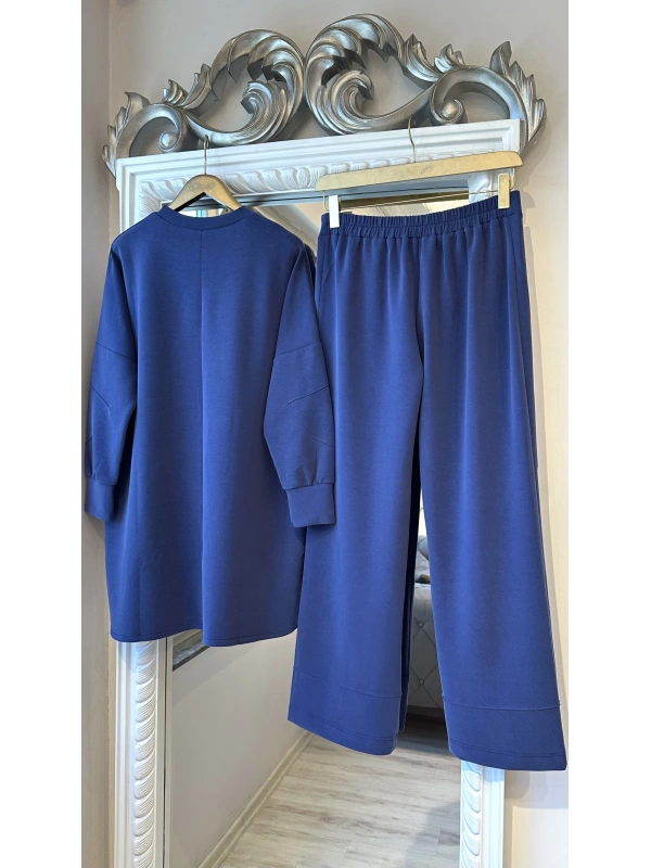 İNVEE Kadın Oversize Takım - İndigo