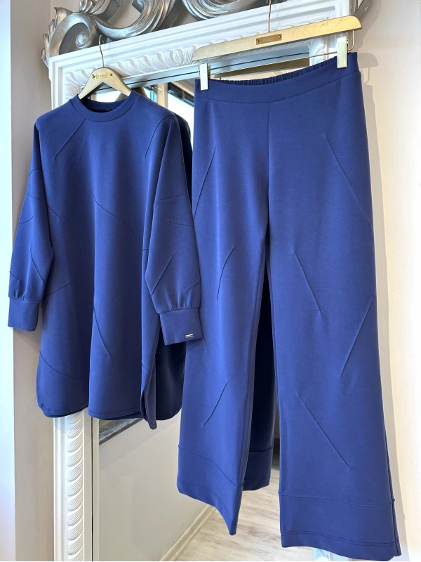 İNVEE Kadın Oversize Takım - İndigo