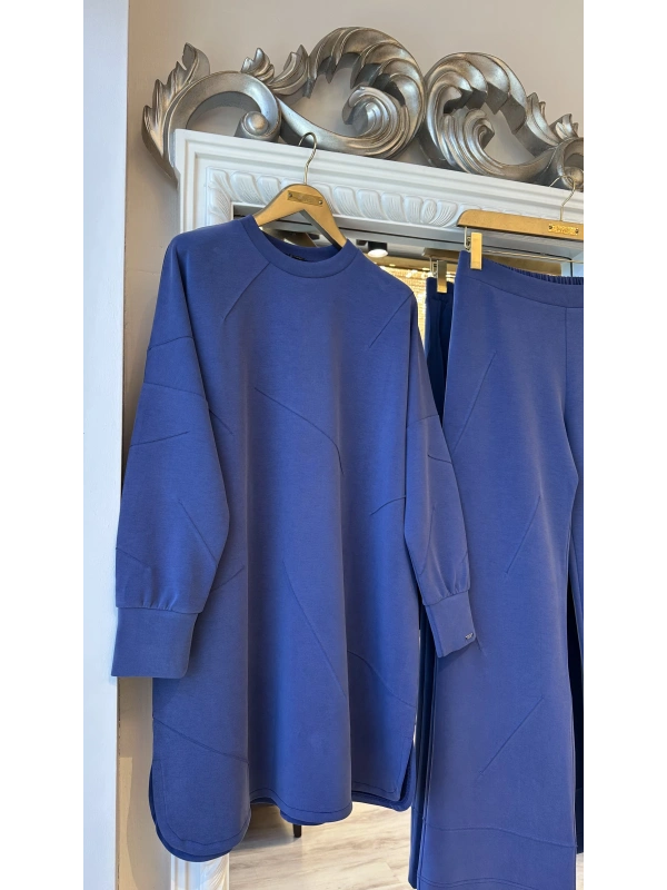 İNVEE Kadın Oversize Takım - İndigo