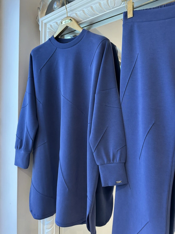 İNVEE Kadın Oversize Takım - İndigo