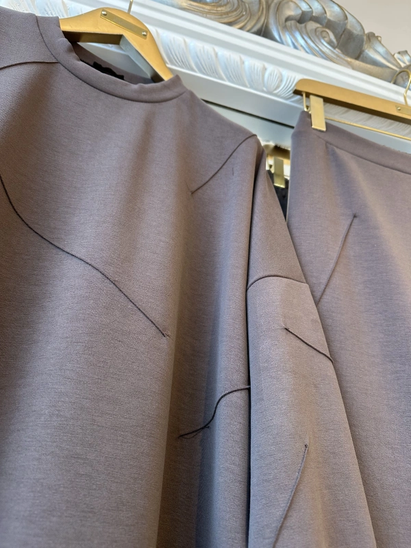 İNVEE Kadın Oversize Takım - Kahverengi