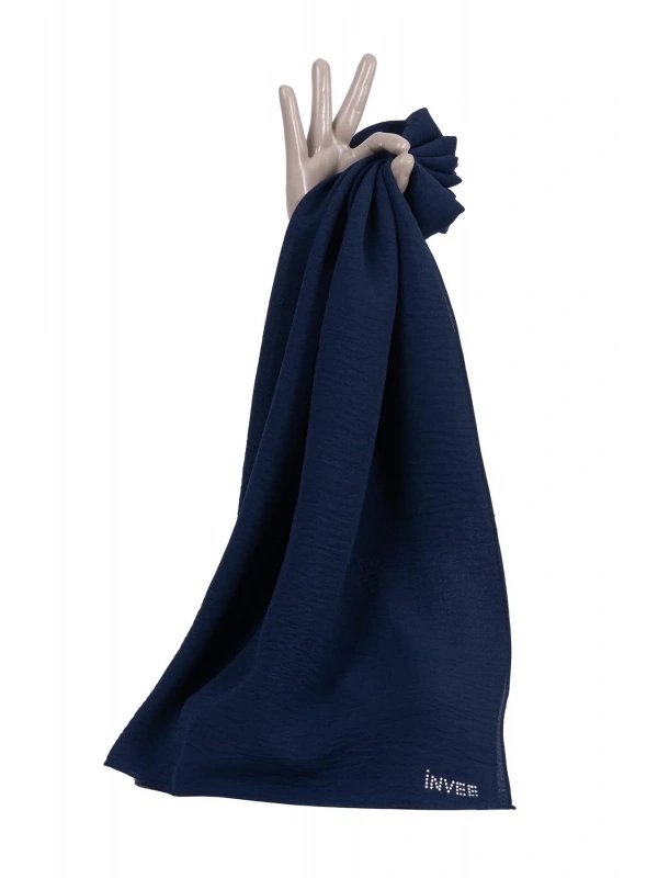 INVEE 1346 Lacivert Caz Eşarp