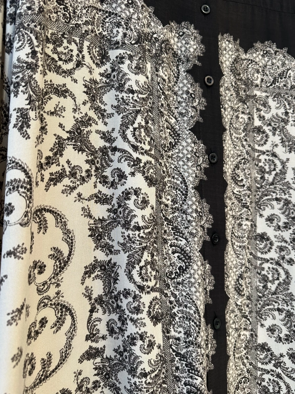 İNVEE Kadın Desenli Viskon Gömlek - Kahve-Bej