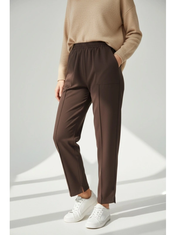 İNVEE 6315 Pantolon - Kahverengi