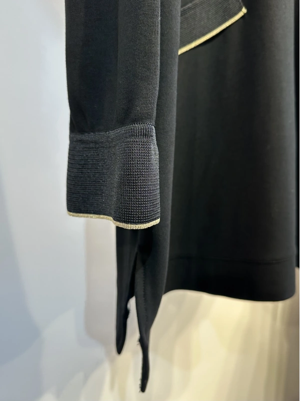 İNVEE Kadın Polo Yaka Kısa Tunik - Siyah