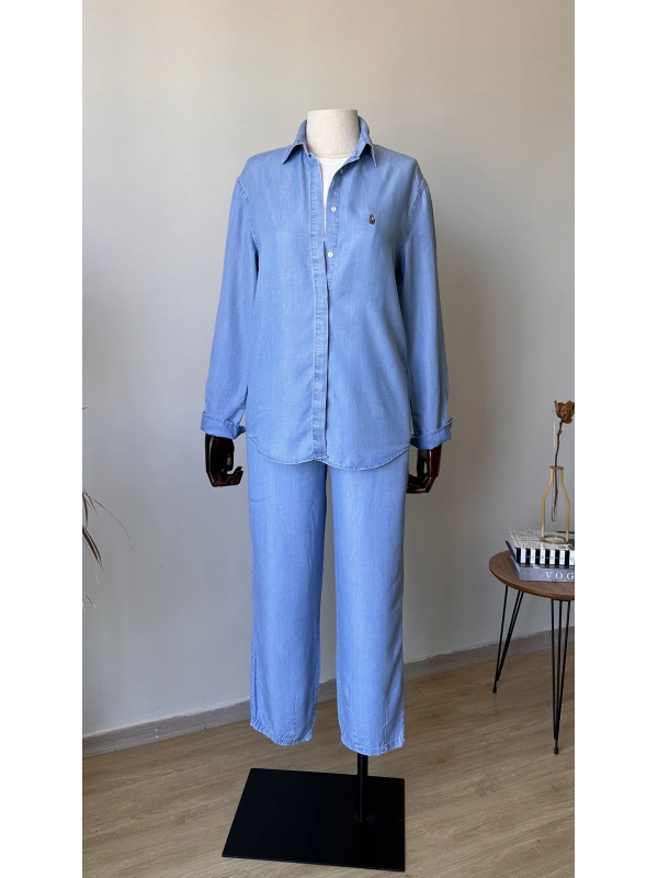 Denim Gömlek - Pantolon Takım