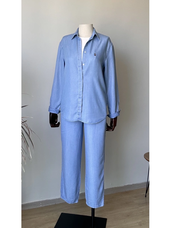 Denim Gömlek - Pantolon Takım