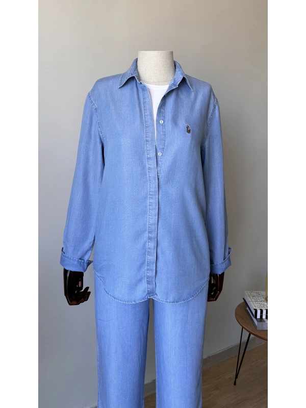 Denim Gömlek - Pantolon Takım