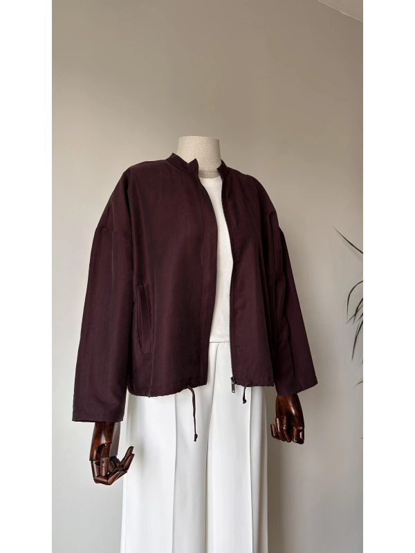 Bordo Rahat Kesim Ceket