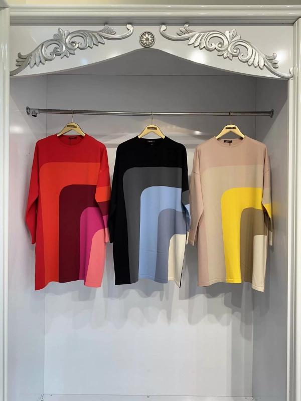 İNVEE 6999 Somon Triko Tunik