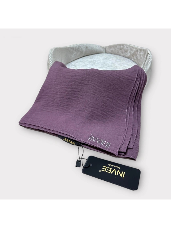 INVEE 1246 Patlıcan Moru Caz Şal