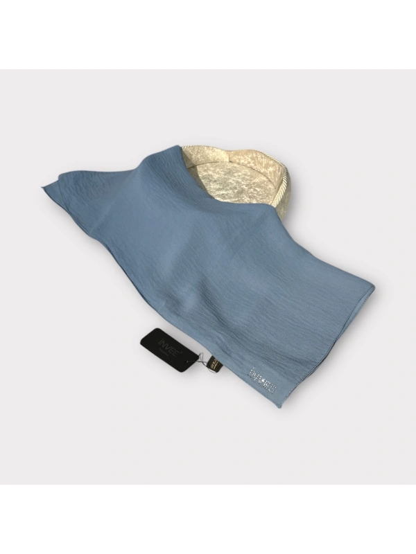 İNVEE 1246 Berrak Mavi Caz Şal