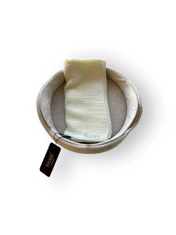 İNVEE 1246 Kırık Beyaz Caz Şal