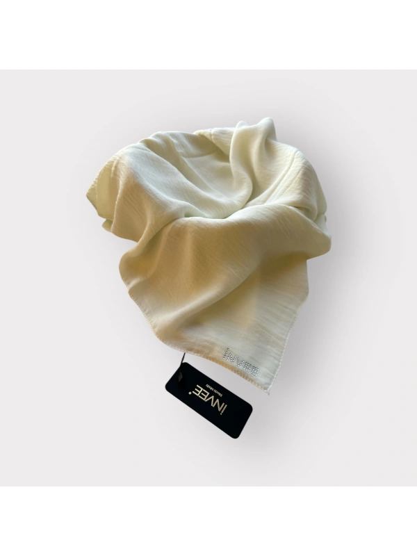 İNVEE 1246 Kırık Beyaz Caz Şal