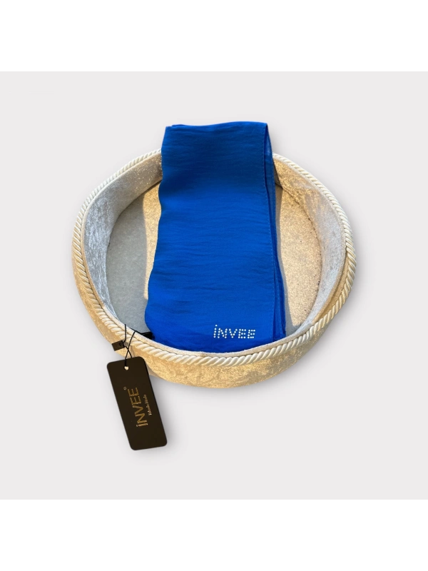 İNVEE 1246 Gece Mavisi Caz Şal