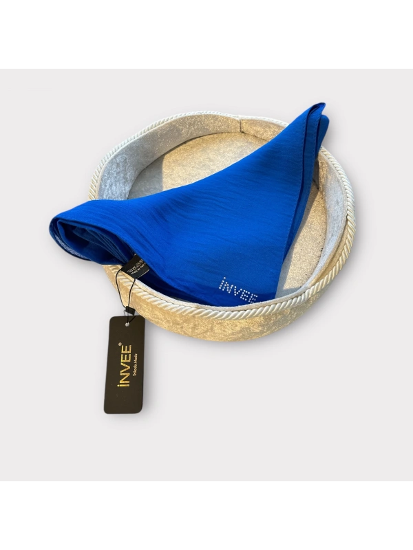 İNVEE 1246 Gece Mavisi Caz Şal