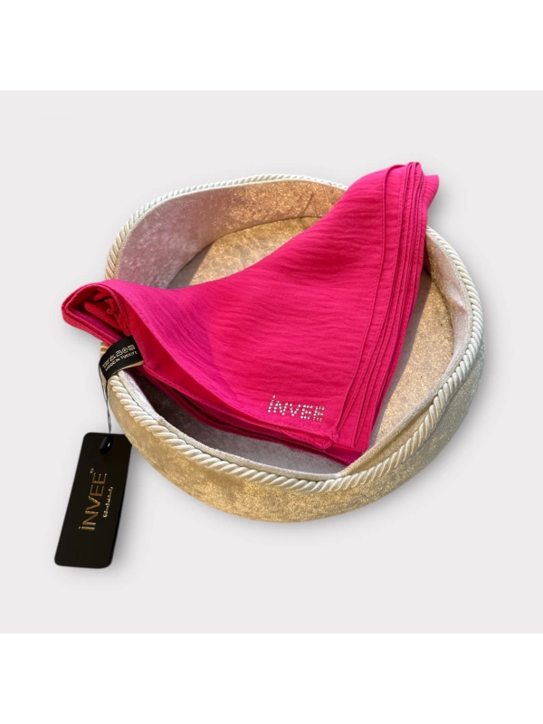 İNVEE 1246 Şeker Pembe Caz Şal