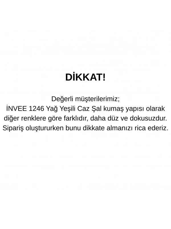 INVEE Yağ Yeşili Caz Şal