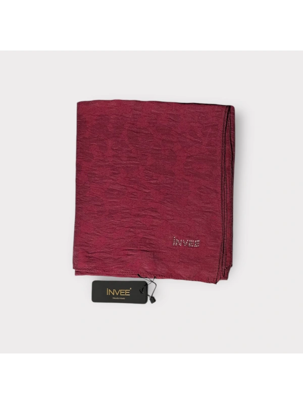 INVEE 1329 Bordo Leopar Şal