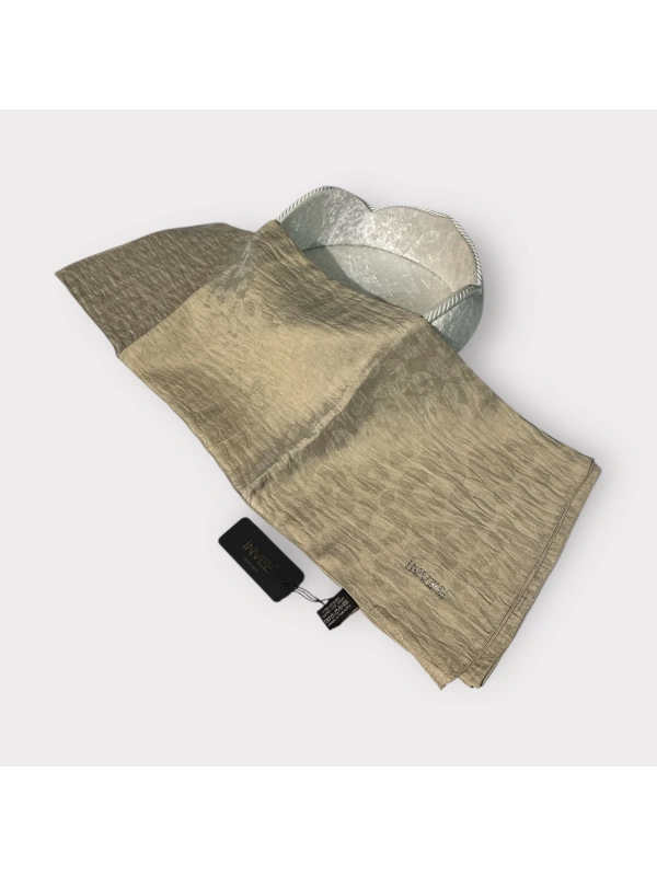 INVEE 1329 Koyu Bej Leopar Şal