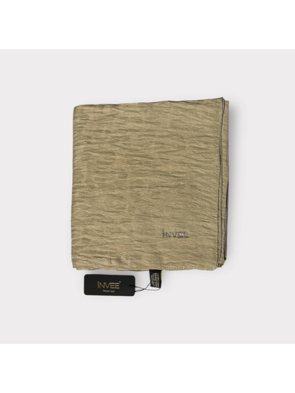 INVEE 1329 Koyu Bej Leopar Şal