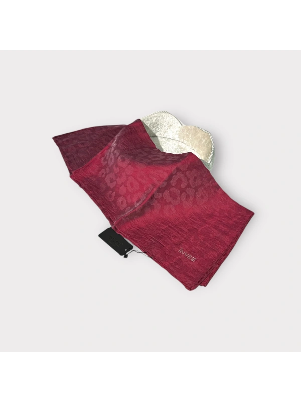 INVEE 1329 Bordo Leopar Şal