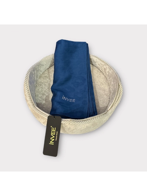 INVEE 1329 İndigo Leopar Şal