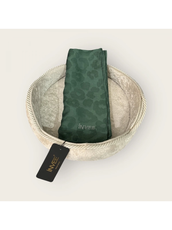 INVEE 1329 Yeşil Leopar Şal