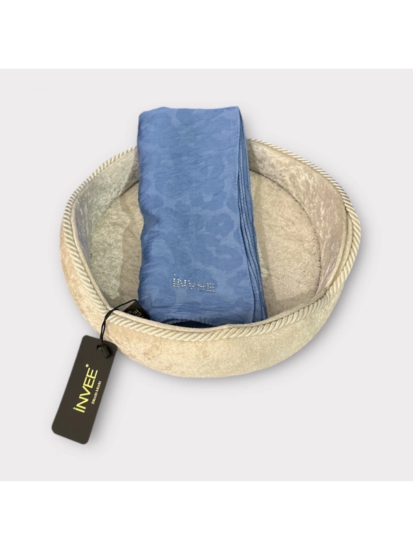 INVEE 1329 Mavi Leopar Şal