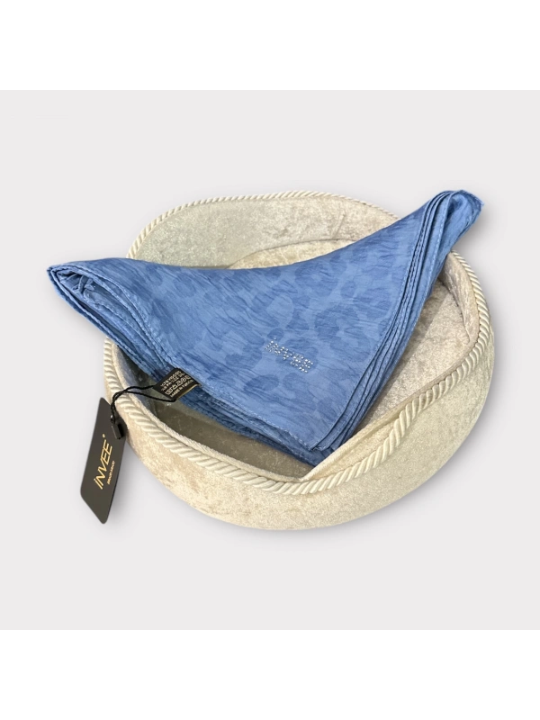 INVEE 1329 Mavi Leopar Şal